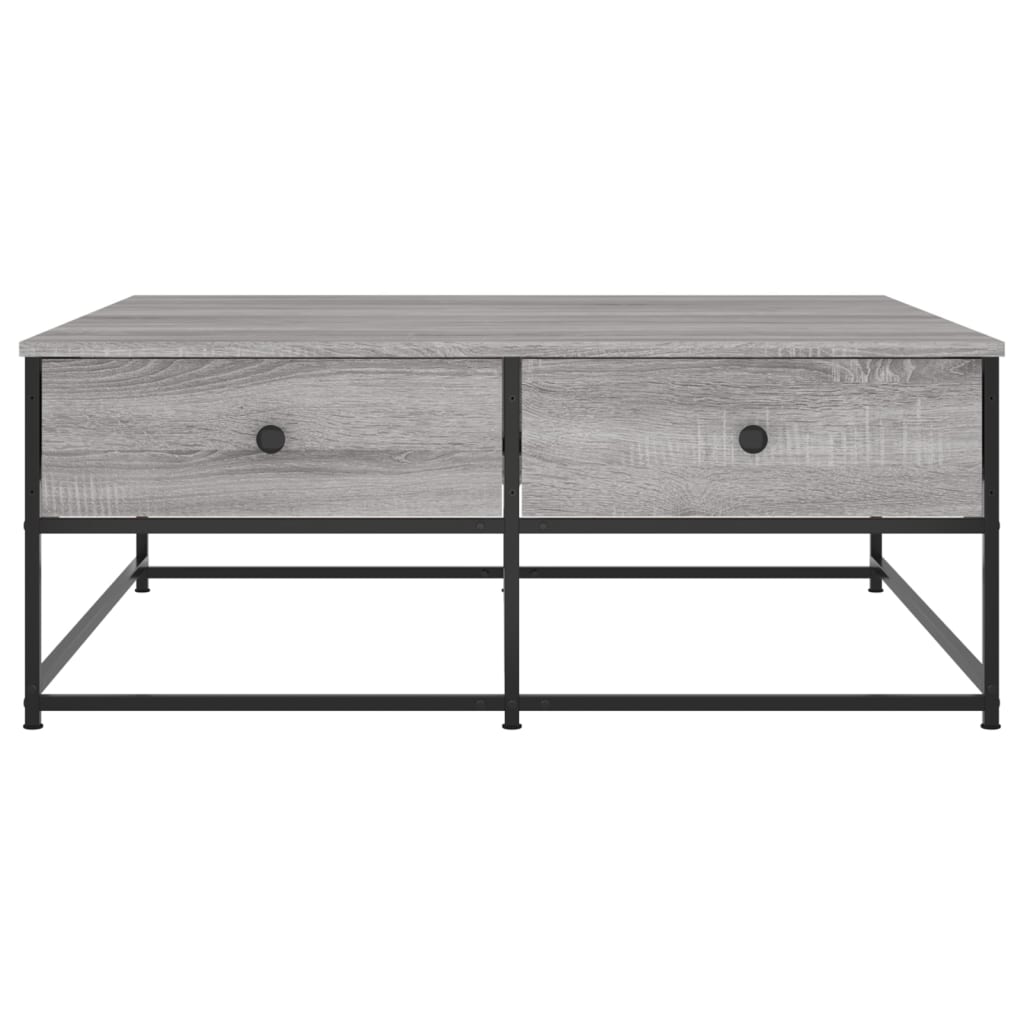 vidaXL Table basse sonoma gris 100x99x40 cm bois d'ingénierie