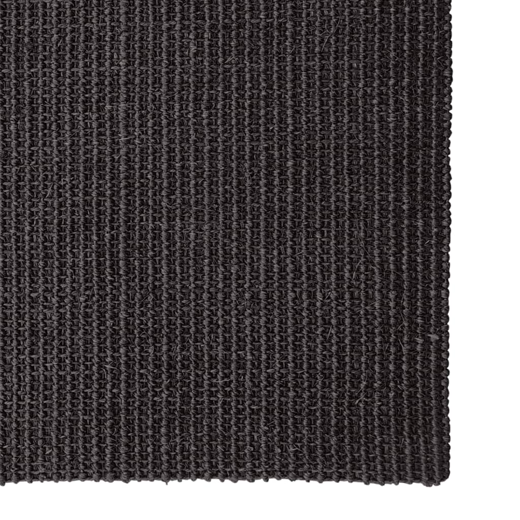 vidaXL Tapis en sisal pour griffoir noir 66x350 cm