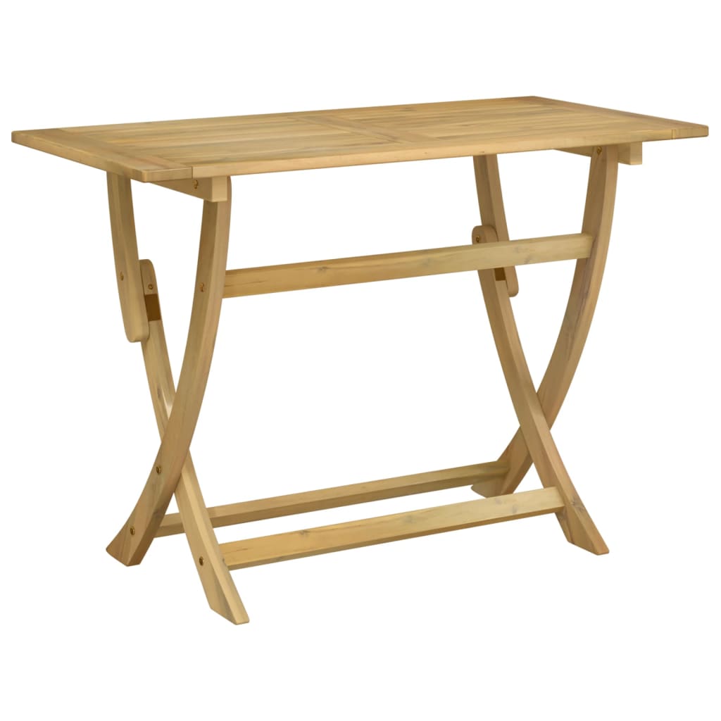 vidaXL Table pliable de jardin 110x55x75 cm bois d'acacia solide