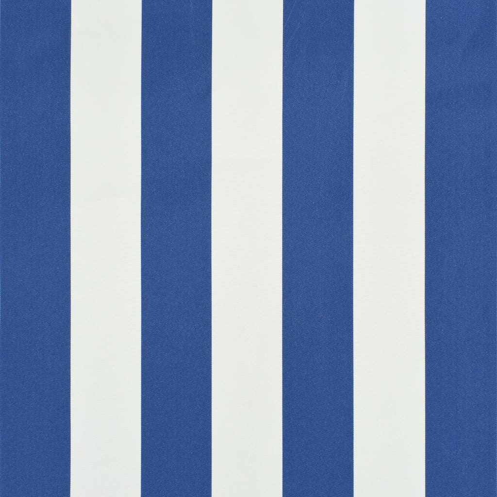 vidaXL Auvent rétractable 150x150 cm Bleu et blanc