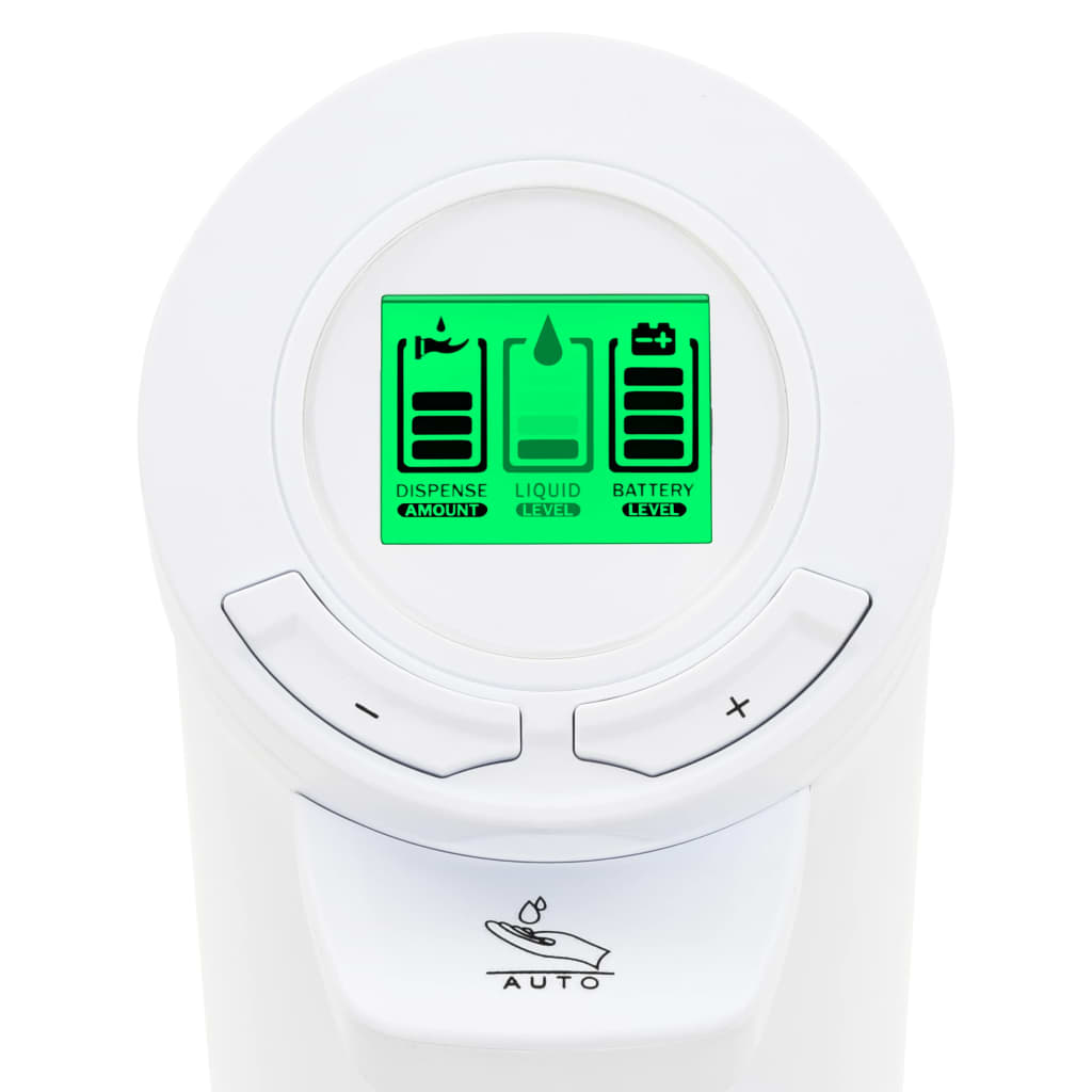 vidaXL Distributeur automatique de savon Capteur IR LCD 250ml Réglable