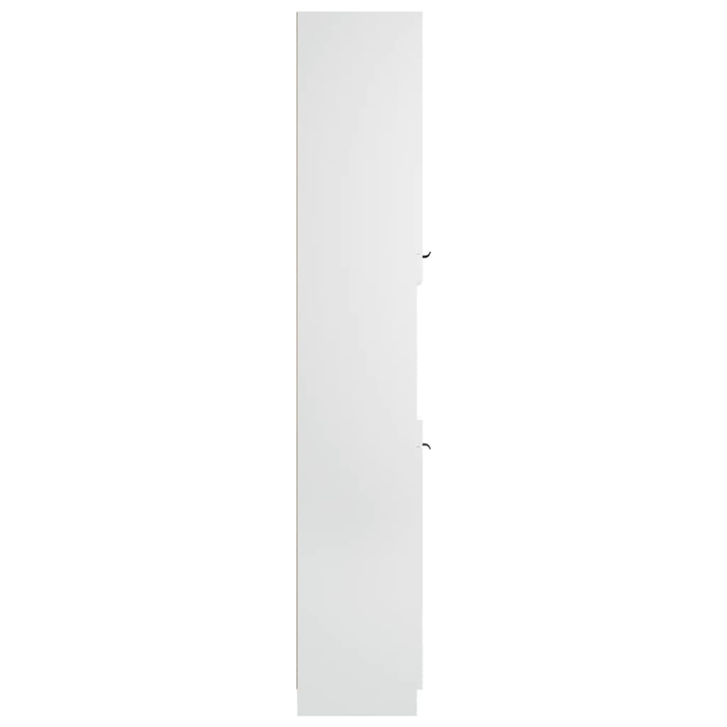 vidaXL Armoire de salle de bain Blanc 32x34x188,5 cm Bois d'ingénierie