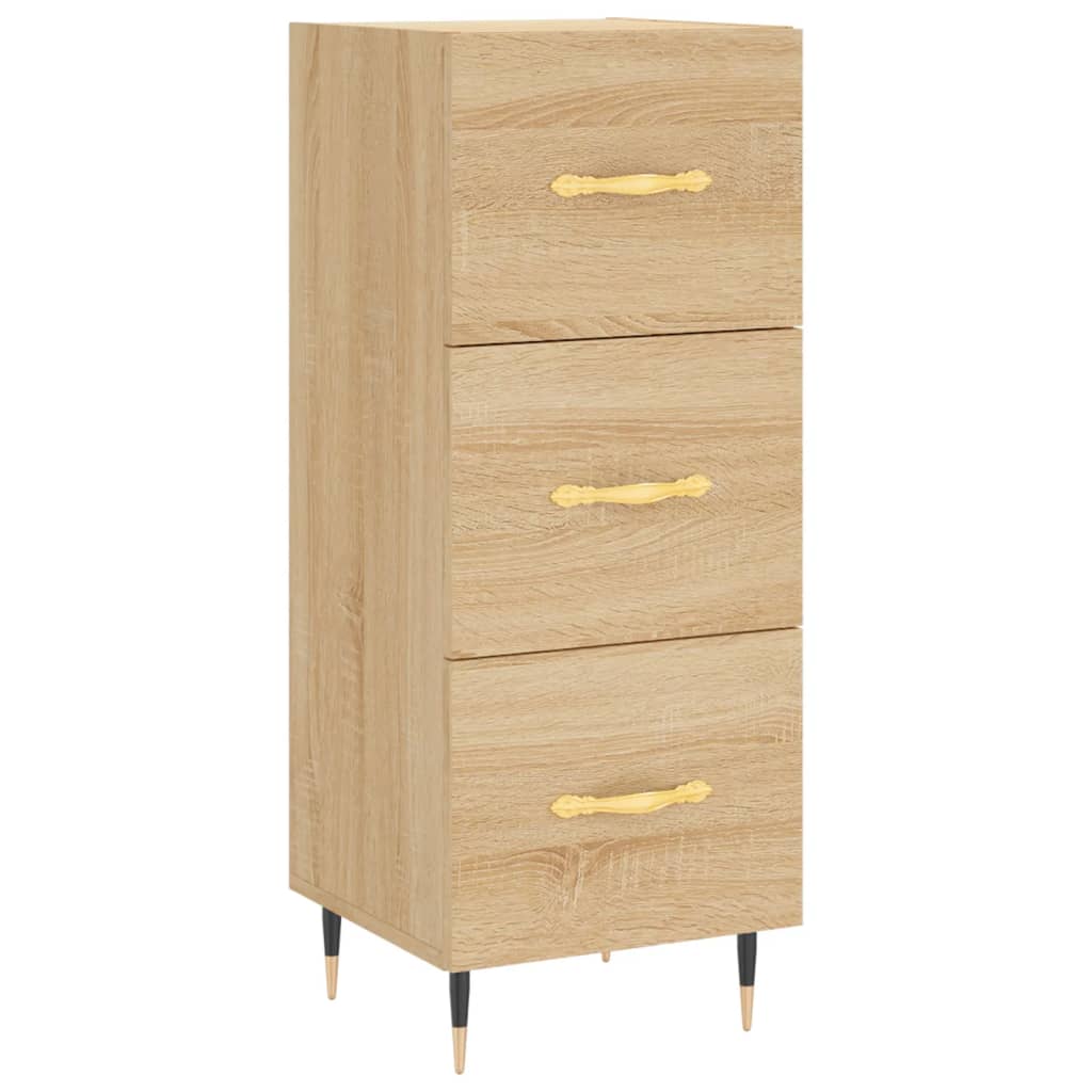 vidaXL Buffet haut Chêne sonoma 34,5x34x180 cm Bois d'ingénierie