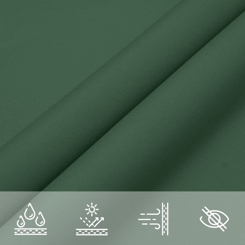 vidaXL Voile de parasol tissu oxford rectangulaire 6x7 m vert foncé