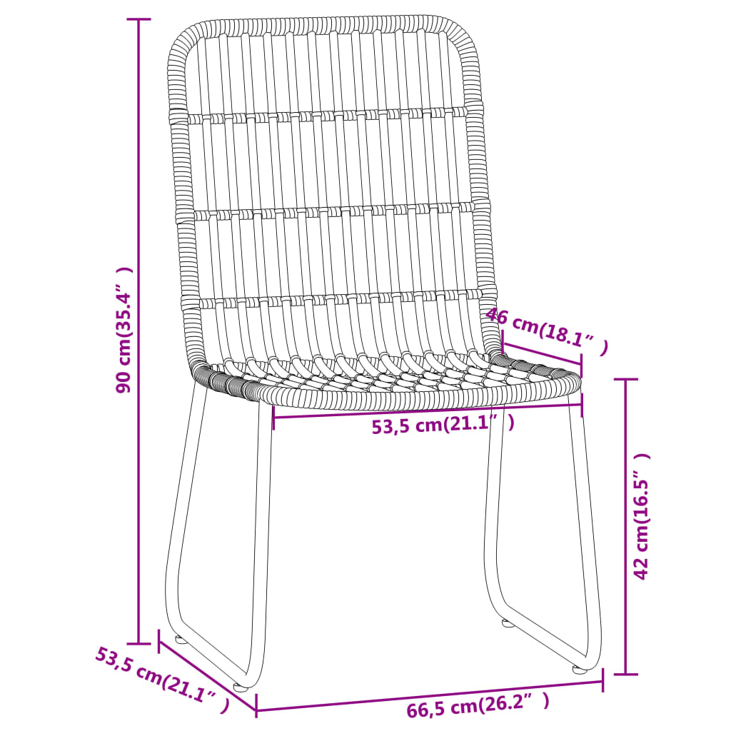 vidaXL Ensemble de salle à manger de jardin 7 pcs Chêne