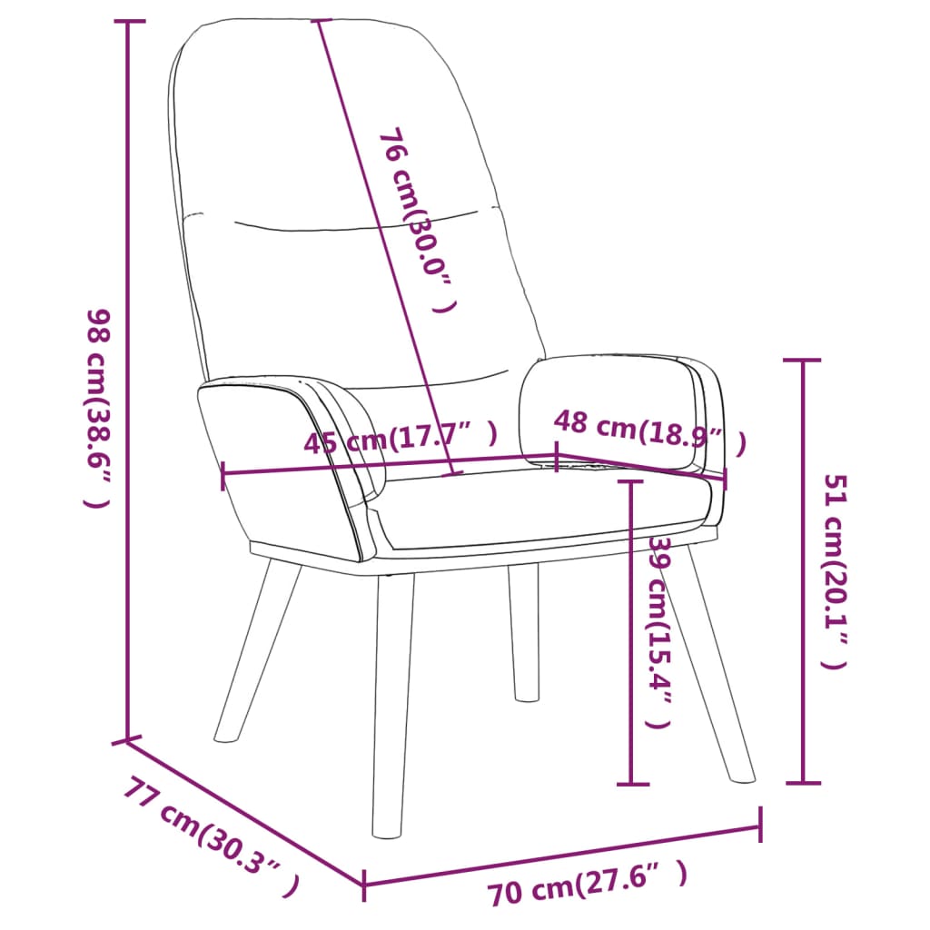 vidaXL Chaise de relaxation avec tabouret Gris foncé Tissu