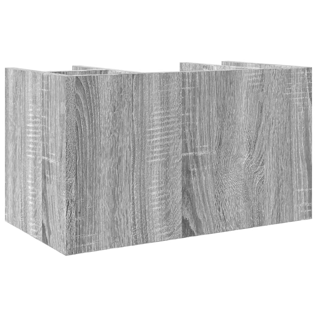 vidaXL Organisateur de bureau sonoma gris 44,5x24x25cm bois ingénierie