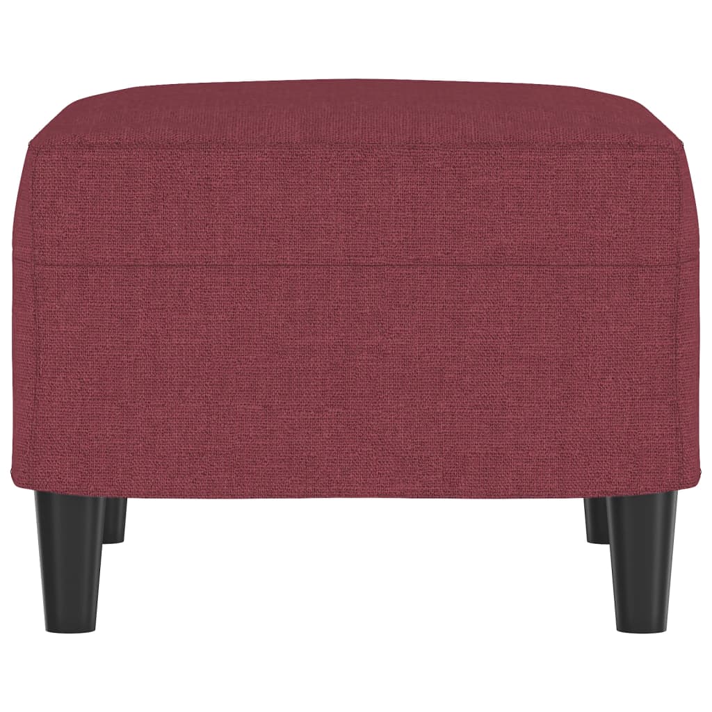 vidaXL Repose-pied Rouge bordeaux 60x50x41 cm Tissu