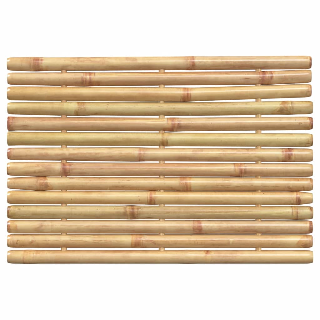 vidaXL Tapis de bain 2 pcs 50x35 cm bambou