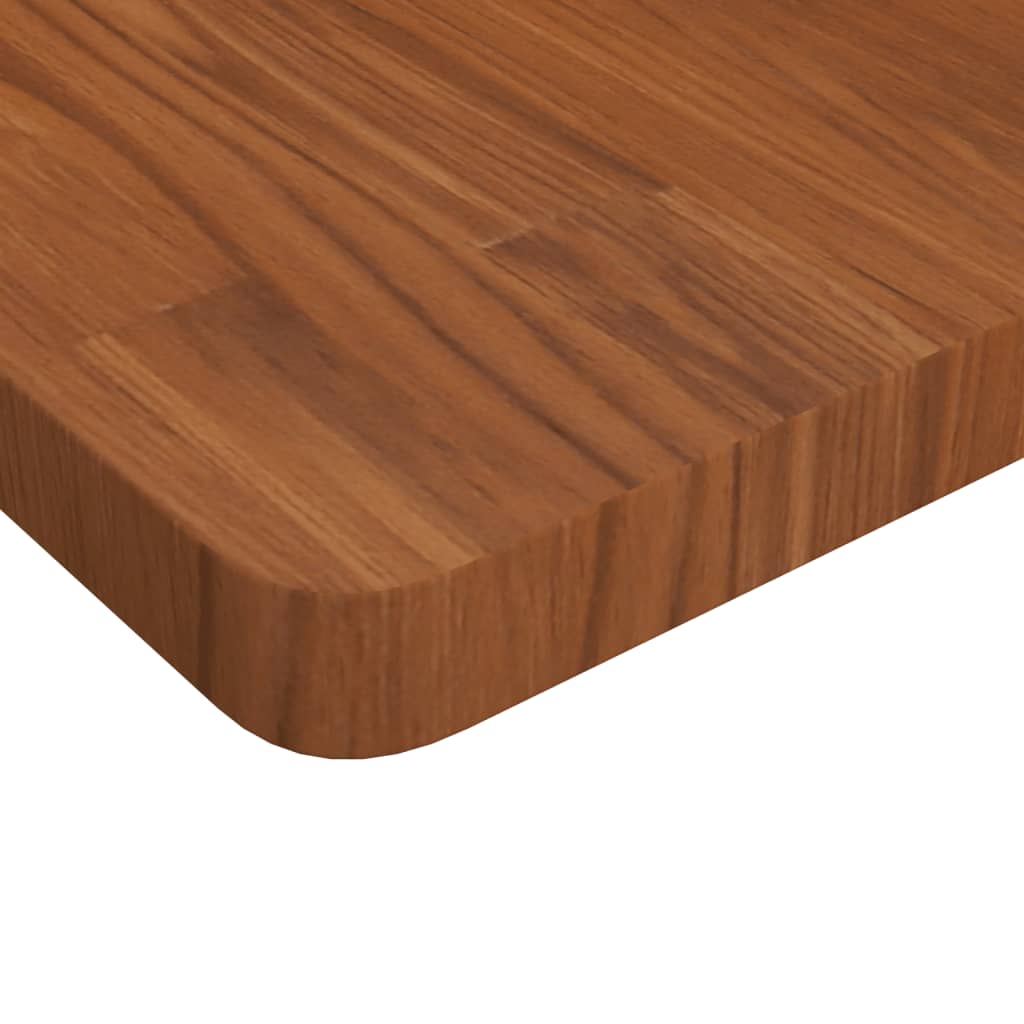 vidaXL Dessus de table carré Marron foncé 50x50x4cm Bois chêne traité