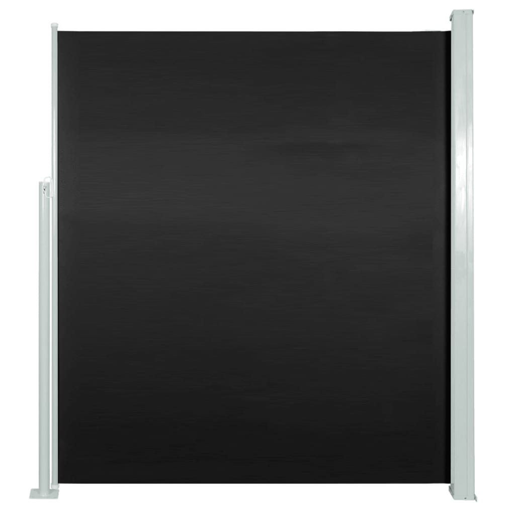 vidaXL Auvent latéral rétractable 160 x 500 cm Noir