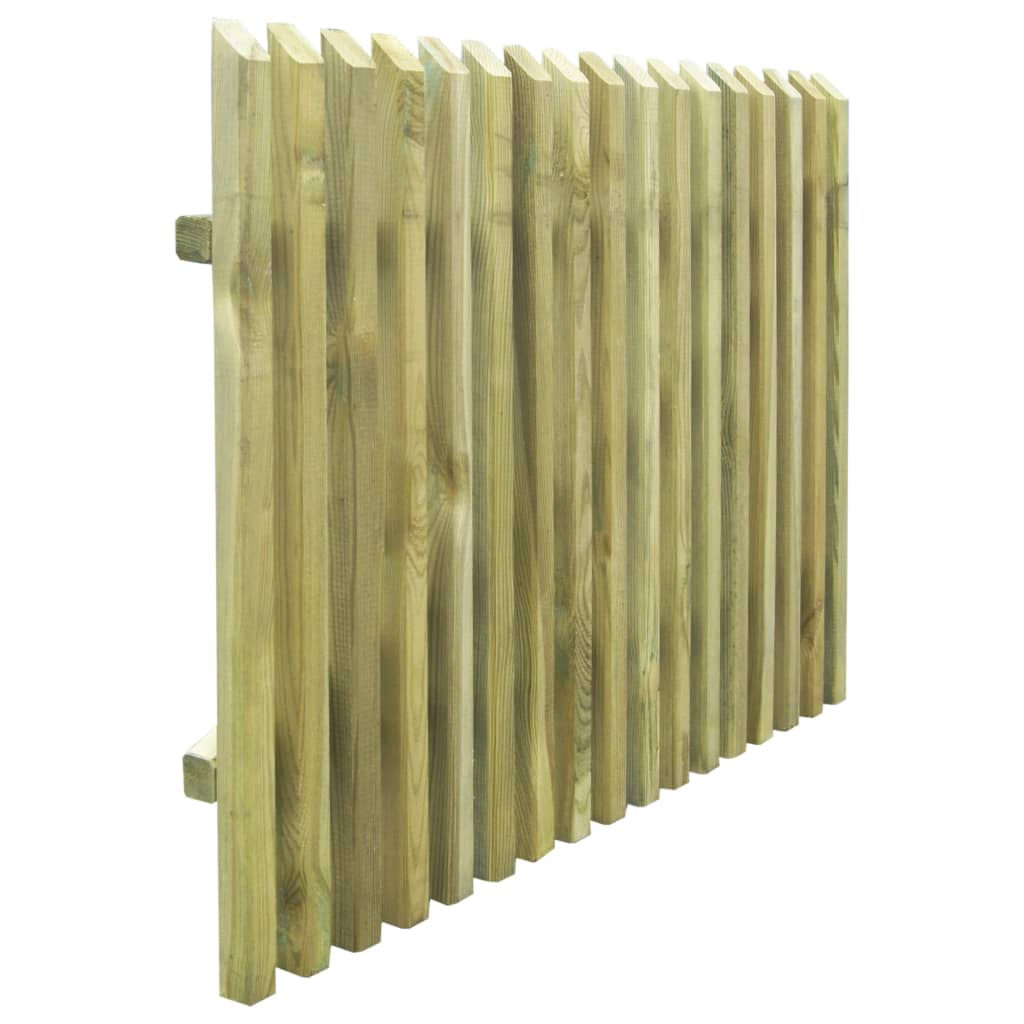 vidaXL Porte de jardin en piquets bois de pin imprégné 100x75 cm
