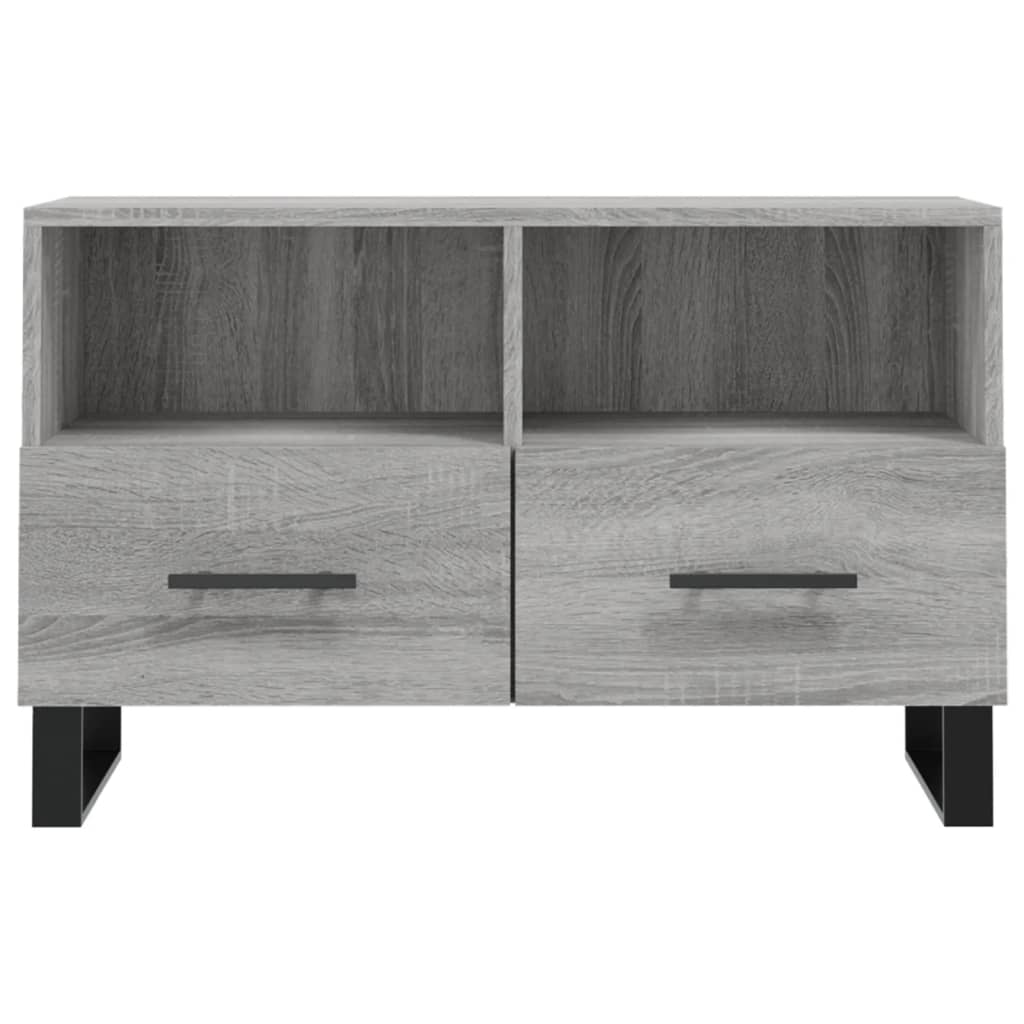 vidaXL Meuble TV Sonoma gris 80x36x50 cm Bois d'ingénierie