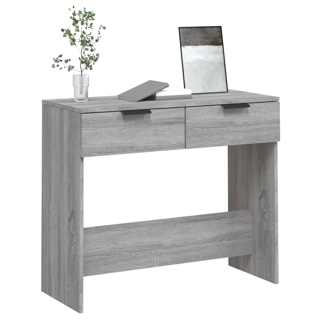 vidaXL Table console Sonoma gris 90x36x75 cm Bois d'ingénierie