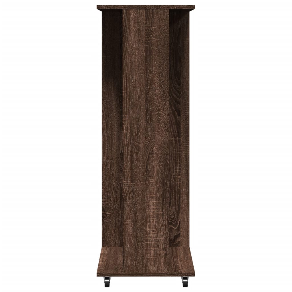 vidaXL Garde-robe avec roues chêne marron 102x38x110cm bois ingénierie