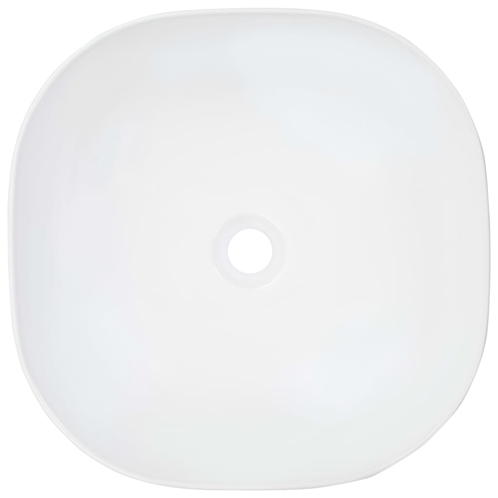 vidaXL Lavabo 42,5x42,5x14,5 cm Céramique Blanc