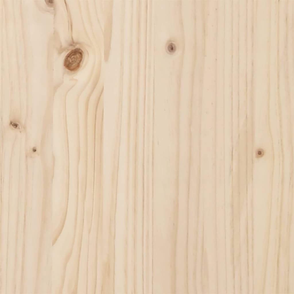 vidaXL Table basse cadre en Y 110x40x45 cm bois de pin massif et fonte