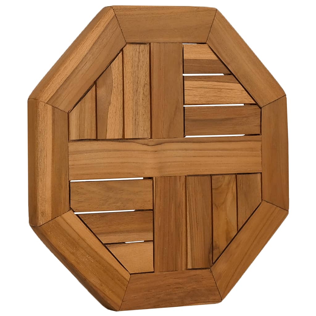 vidaXL Dessus de table 40x40x2,5 cm octogonal bois de teck massif