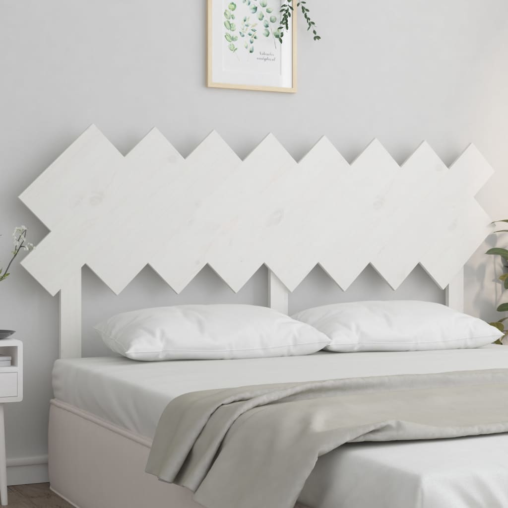 vidaXL Tête de lit Blanc 159,5x3x80,5 cm Bois massif de pin