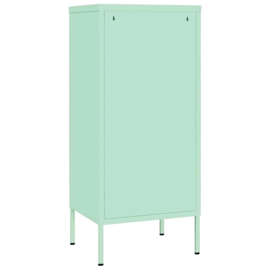 vidaXL Armoire de rangement Vert menthe 42,5x35x101,5 cm Acier