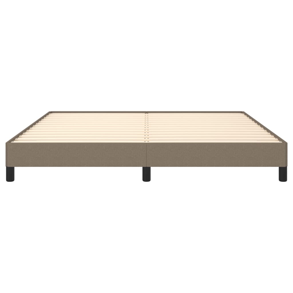 vidaXL Cadre de lit sans matelas taupe 160x200 cm tissu