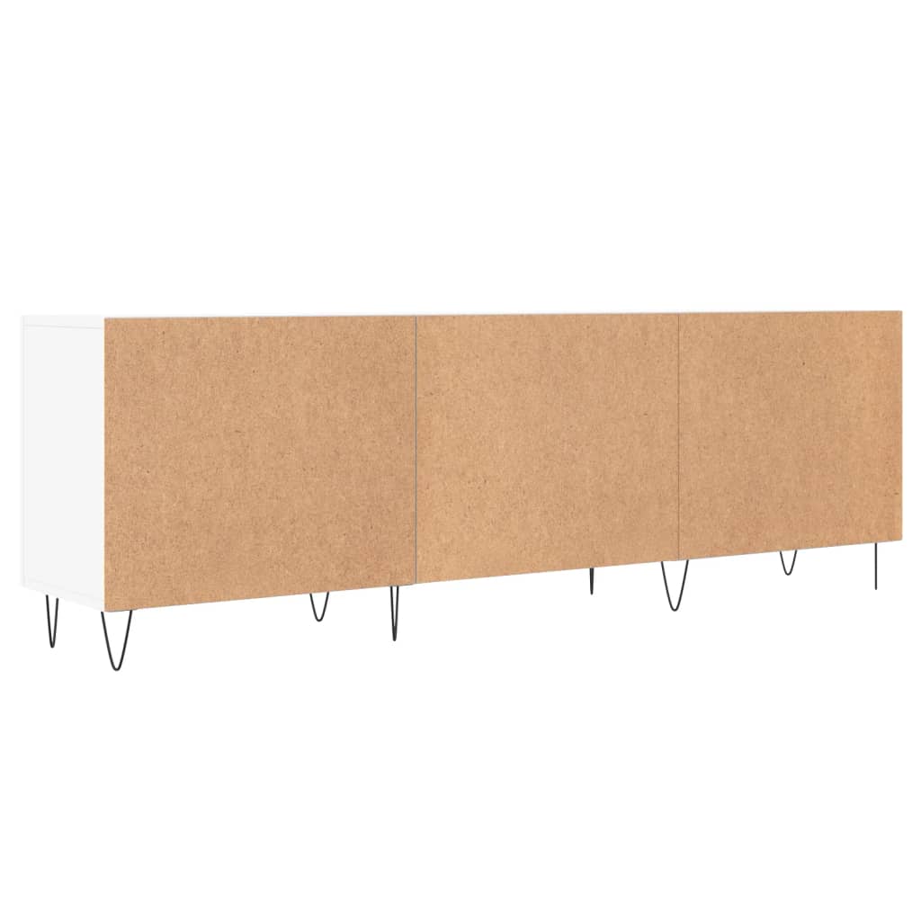 vidaXL Meuble TV blanc 150x30x50 cm bois d'ingénierie