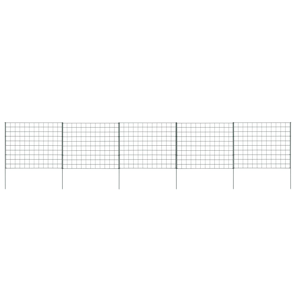 vidaXL Ensemble de clôture de jardin 77,5x64 cm vert