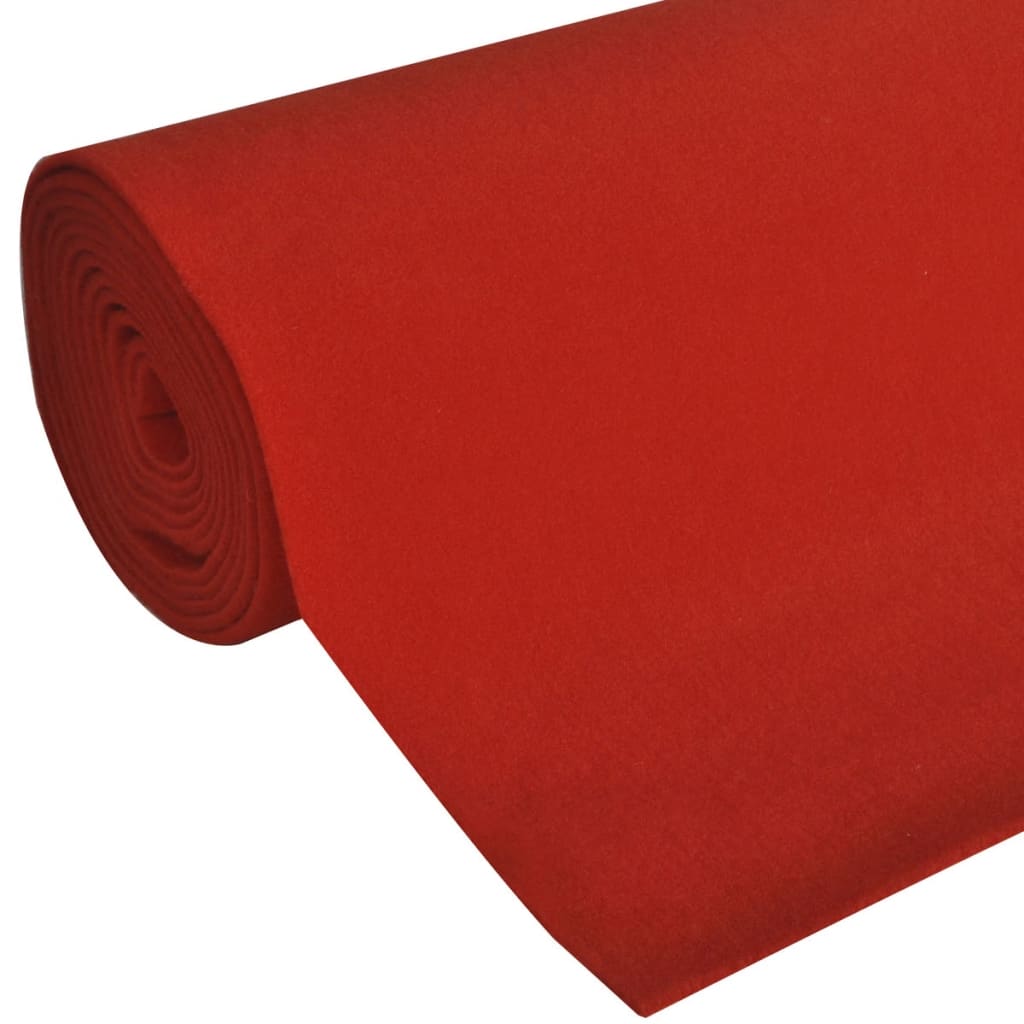 vidaXL Tapis rouge 1 x 10 m 400 g/m²