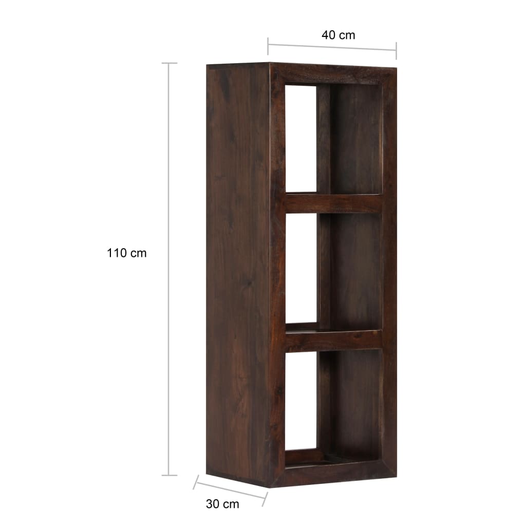 vidaXL Armoire console 40x30x110 cm Bois d'acacia massif