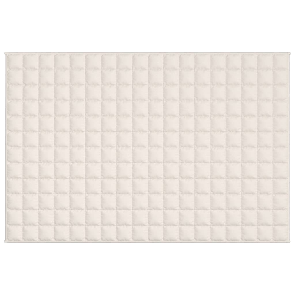 vidaXL Couverture lestée Crème clair 122x183 cm 5 kg Tissu