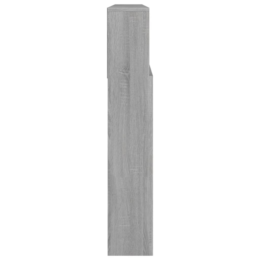 vidaXL Armoire de tête de lit Sonoma gris 220x19x103,5 cm