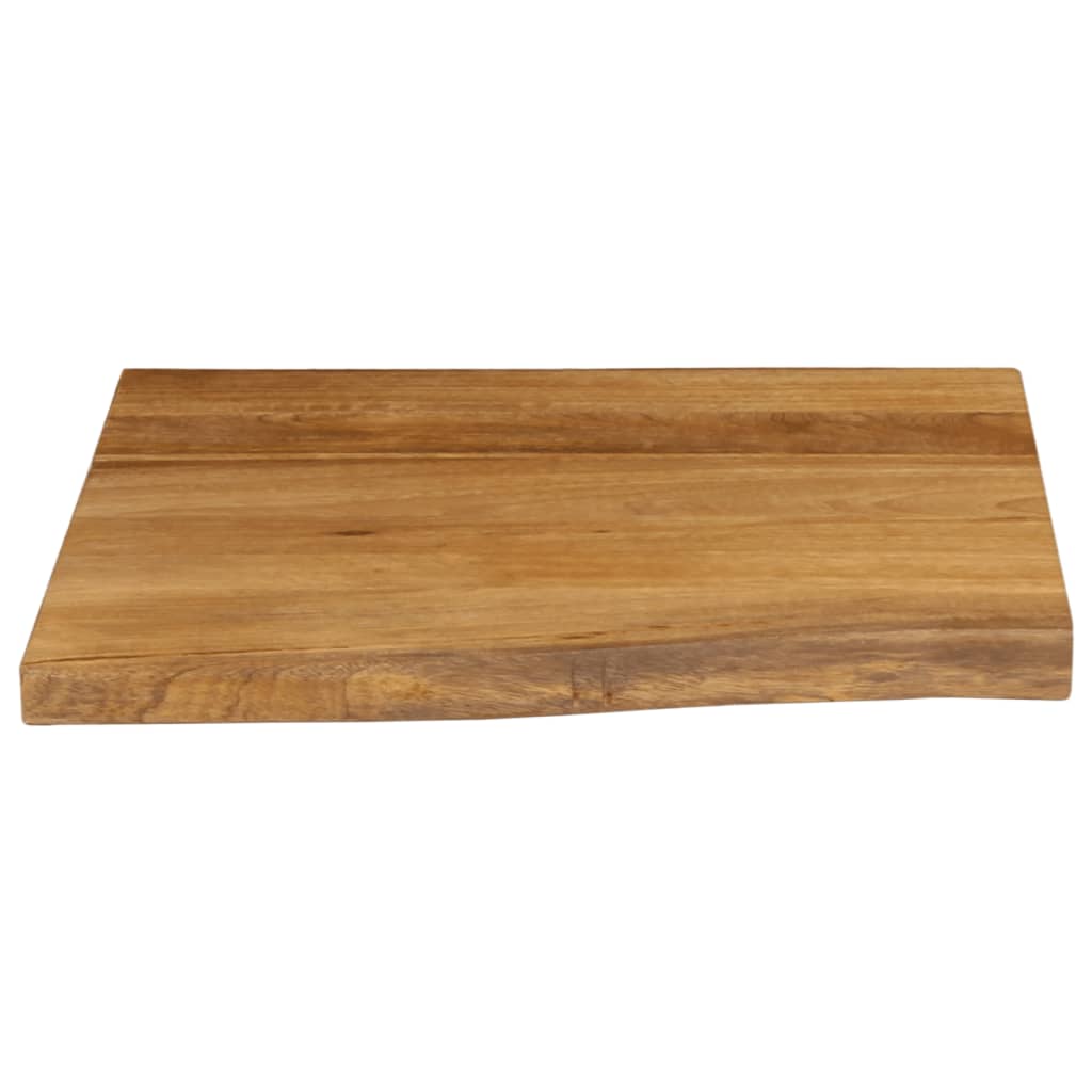 vidaXL Dessus de table 60x60x2,5 cm bord vivant bois massif manguier