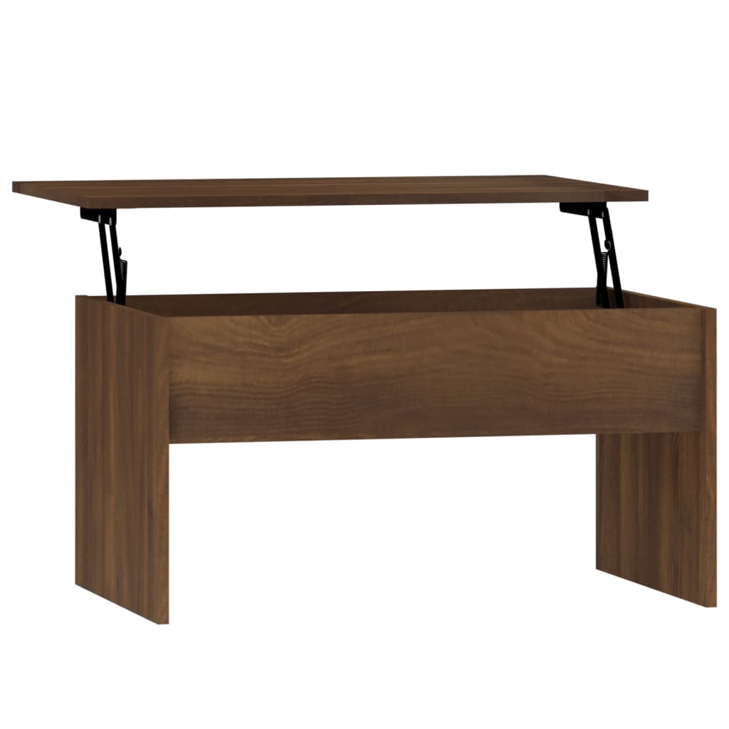 vidaXL Table basse Chêne marron 80x50,5x41,5 cm Bois d'ingénierie