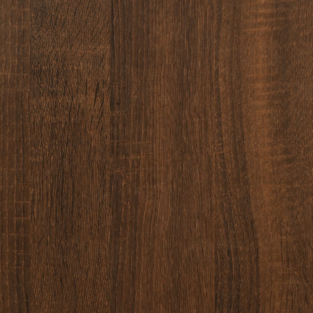 vidaXL Cadre de lit chêne marron 100x200 cm