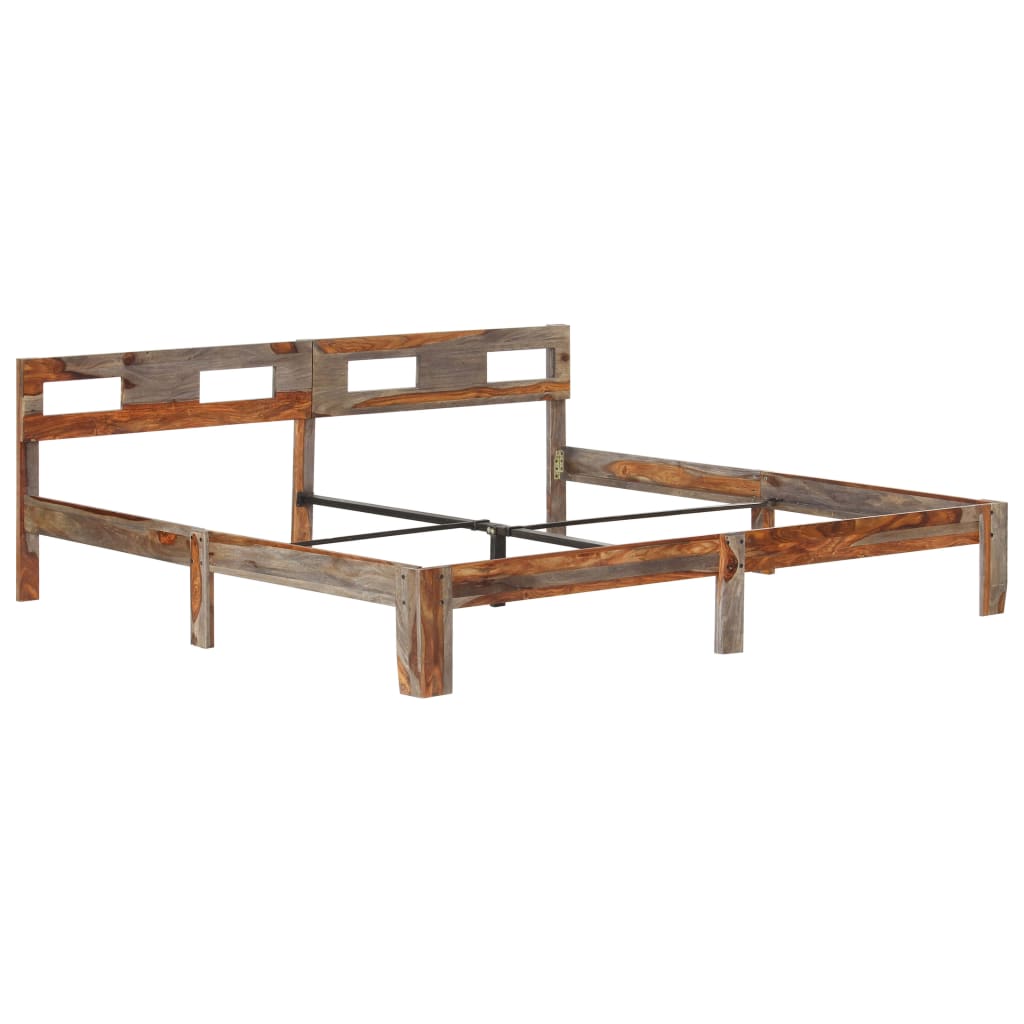 vidaXL Cadre de lit sans matelas bois massif 200x200 cm