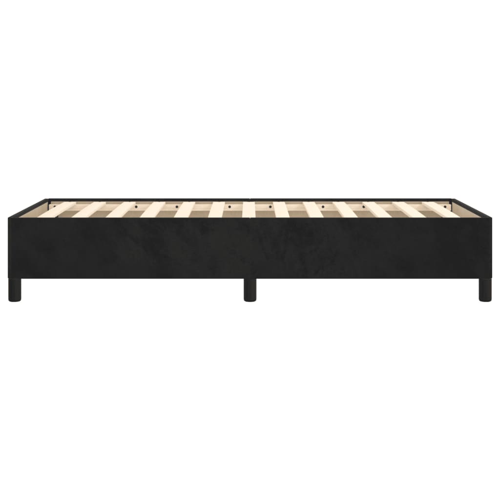 vidaXL Cadre de lit sans matelas noir 100x200 cm velours