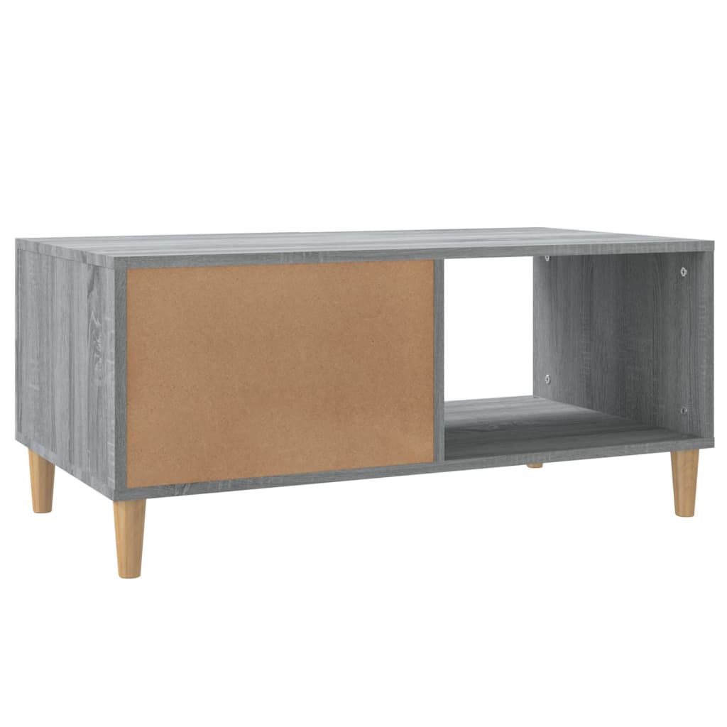 vidaXL Table basse Sonoma gris 89,5x50x40 cm Bois d'ingénierie