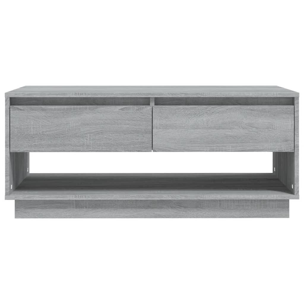 vidaXL Table basse Sonoma gris 102,5x55x44 cm Aggloméré