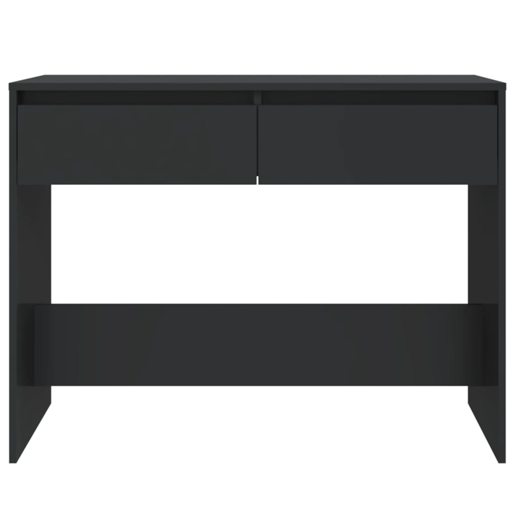 vidaXL Table console noir 100x35x76,5 cm bois d'ingénierie