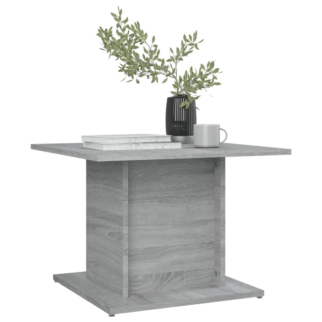 vidaXL Table basse sonoma gris 55,5x55,5x40 cm bois d'ingénierie