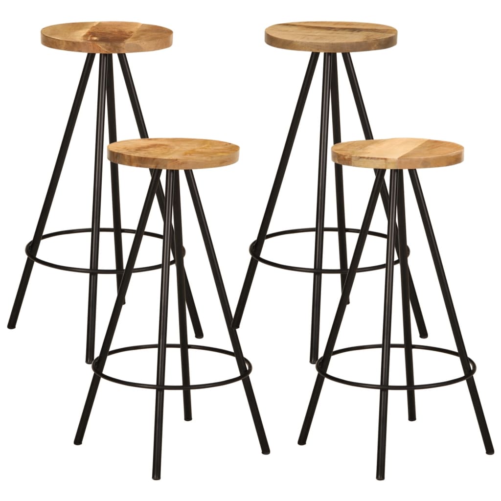 vidaXL Ensemble de bar 5 pcs bois de manguier massif