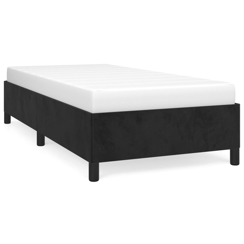 vidaXL Cadre de lit sans matelas noir 100x200 cm velours