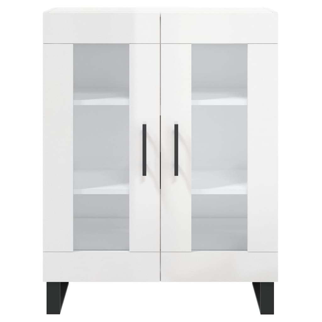 vidaXL Buffet Blanc brillant 69,5x34x90 cm Bois d'ingénierie