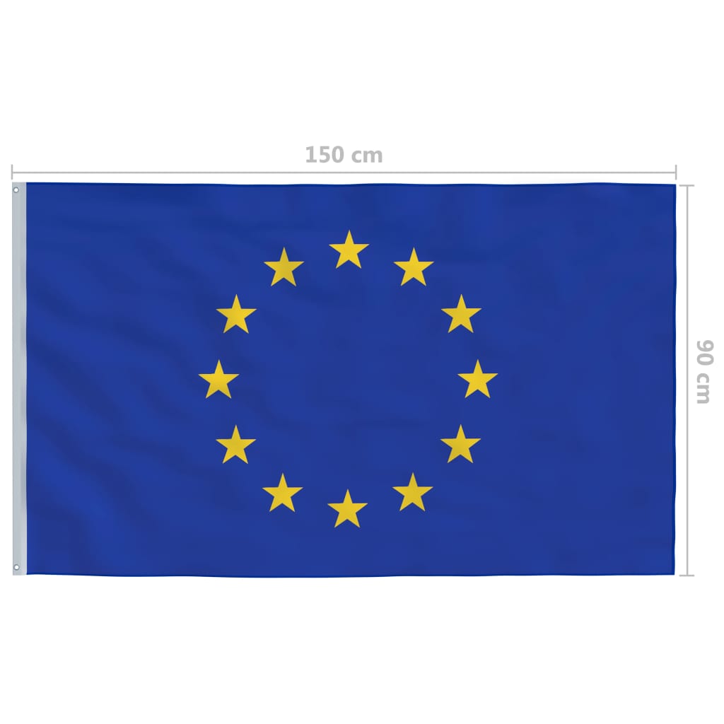 vidaXL Drapeau Union Européenne 90x150 cm