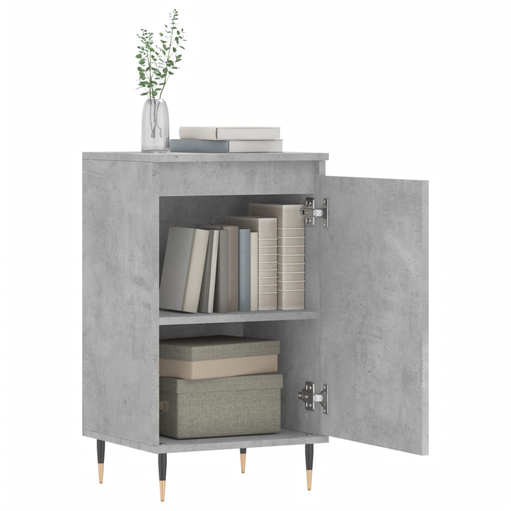 vidaXL Buffet gris béton 40x35x70 cm bois d'ingénierie