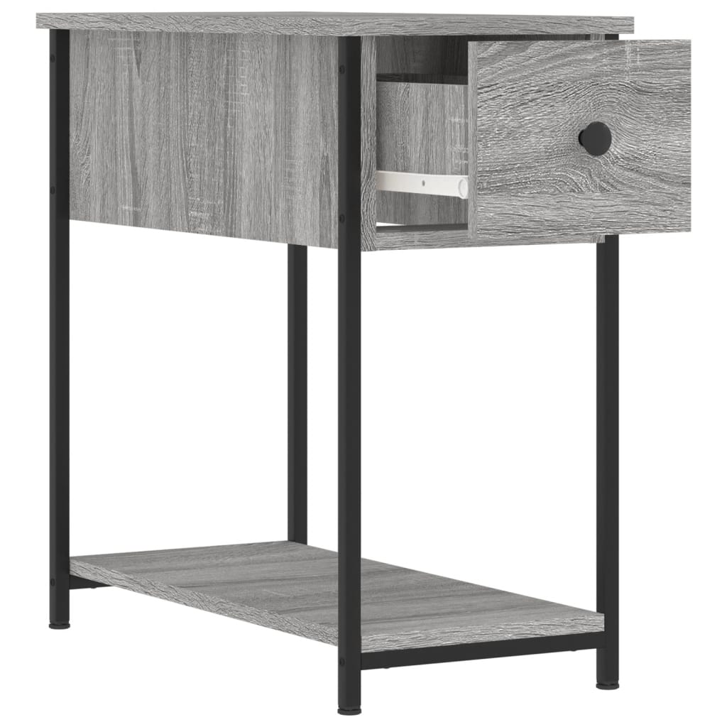 vidaXL Tables de chevet 2 pcs sonoma gris 30x60x60cm bois d'ingénierie