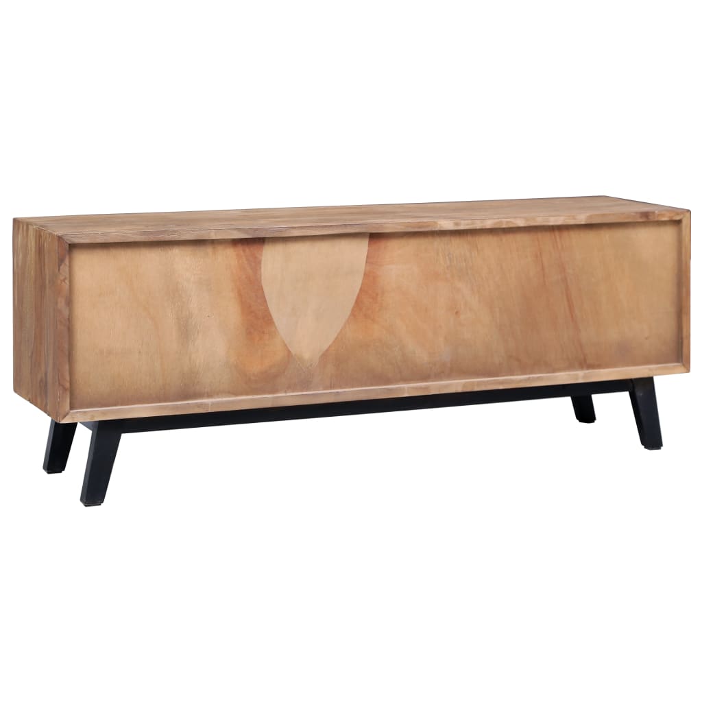 vidaXL Meuble TV 120x30x45 cm Bois de teck solide