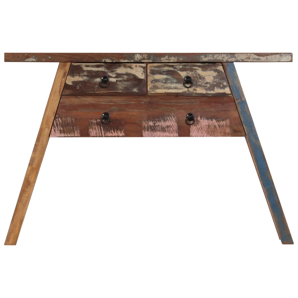 vidaXL Table console 110x30x75 cm Bois solide de récupération