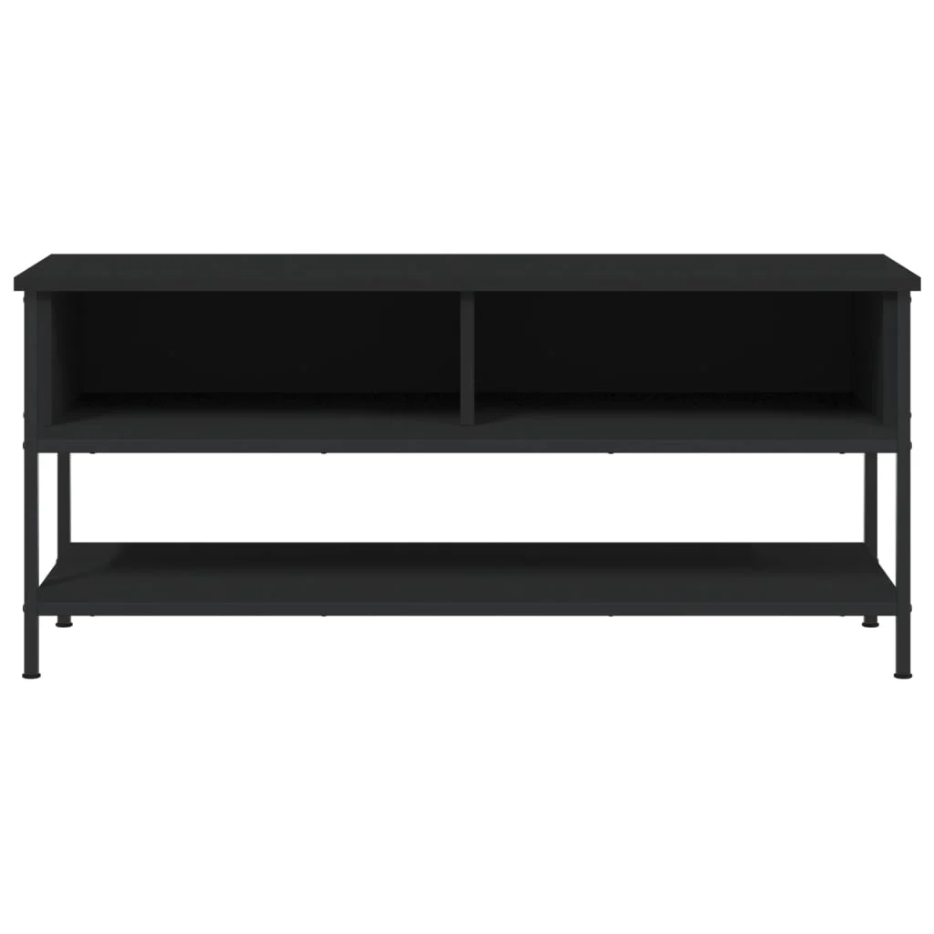 vidaXL Meuble TV noir 100x35x45 cm bois d'ingénierie