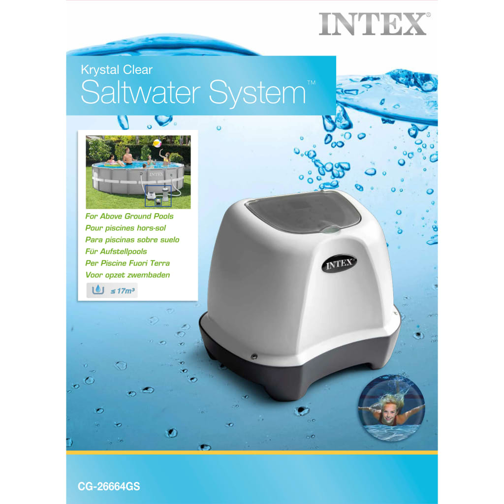 Intex Système d'eau salée Krystal Clear 12 V